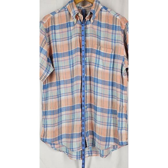 BROOKS BROTHERS MEN'S MADISON THE ORIGINAL POLO SHIRT 100% IRISH LINEN SIZE M - Picture 12 of 13